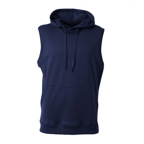 Sleeveless store fleece hoodie